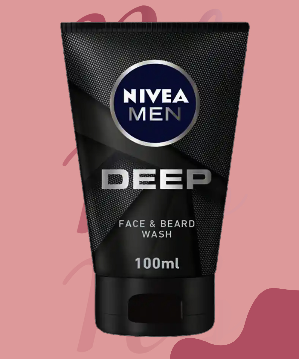 NIVEA WASH DEEP FACE&BEARD FOR MEN 100ML