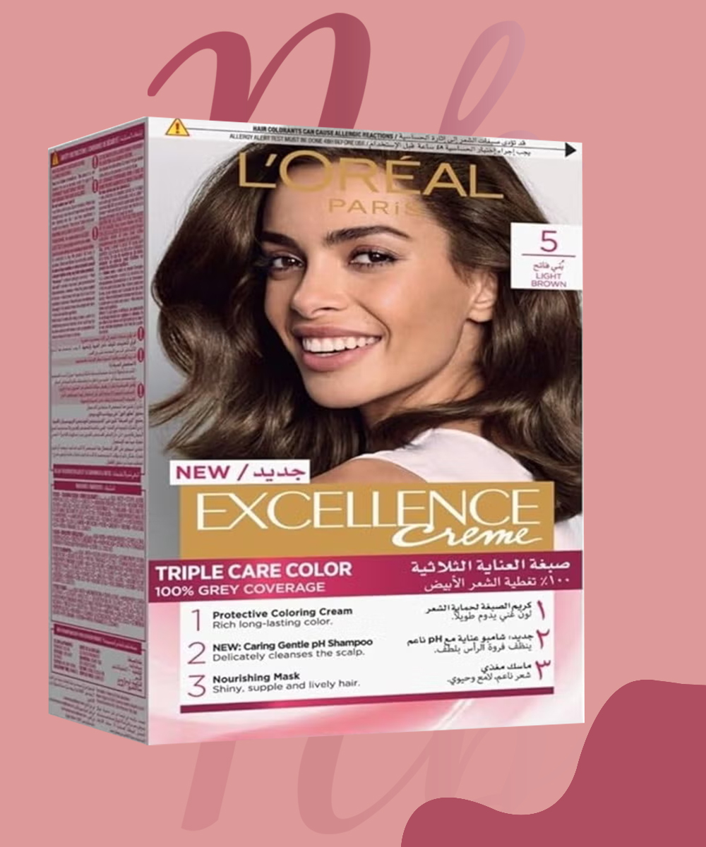 LOREAL EXCELLENCE CREME NO (5) LIGHT BROWN