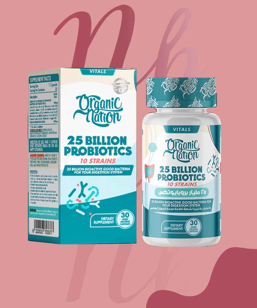 ORGANIC NATION PROBIOTICS 25BILLION 30CAP