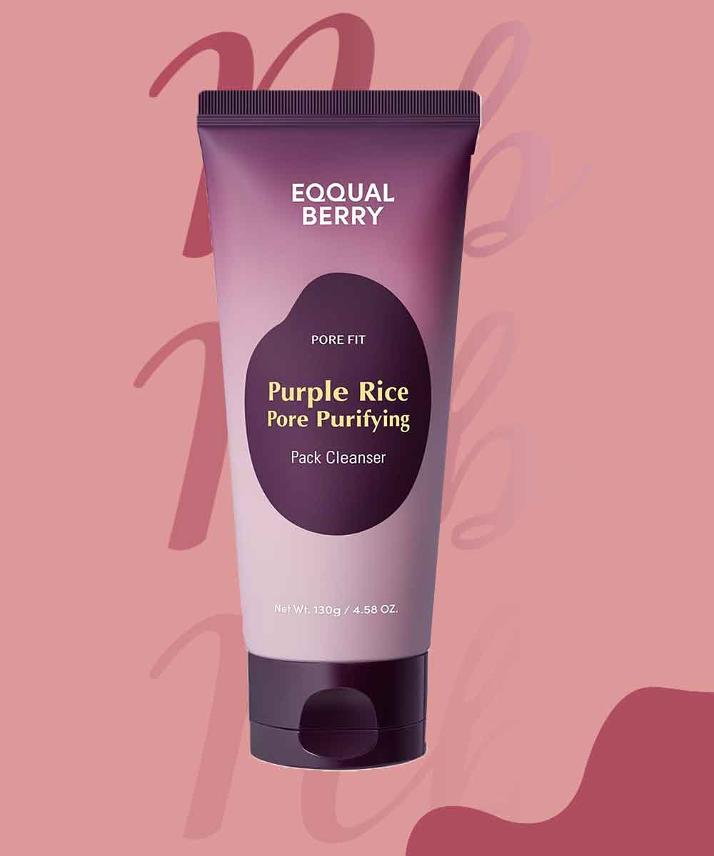 EQQUAL BERRY PURPLE RICE PORE PURIFYING CLEANSER 130G