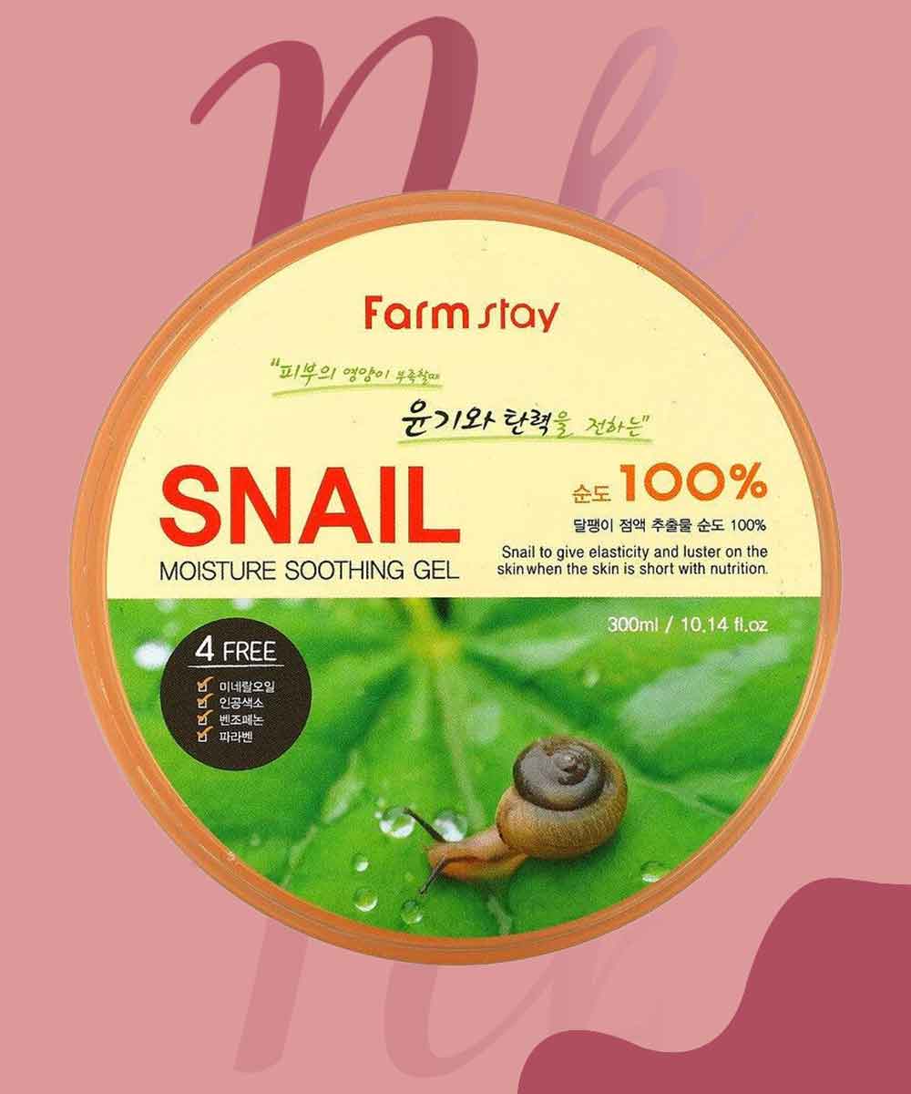 FARM STAY MOISTURE SOOTHING GEL SNAIL 300ML