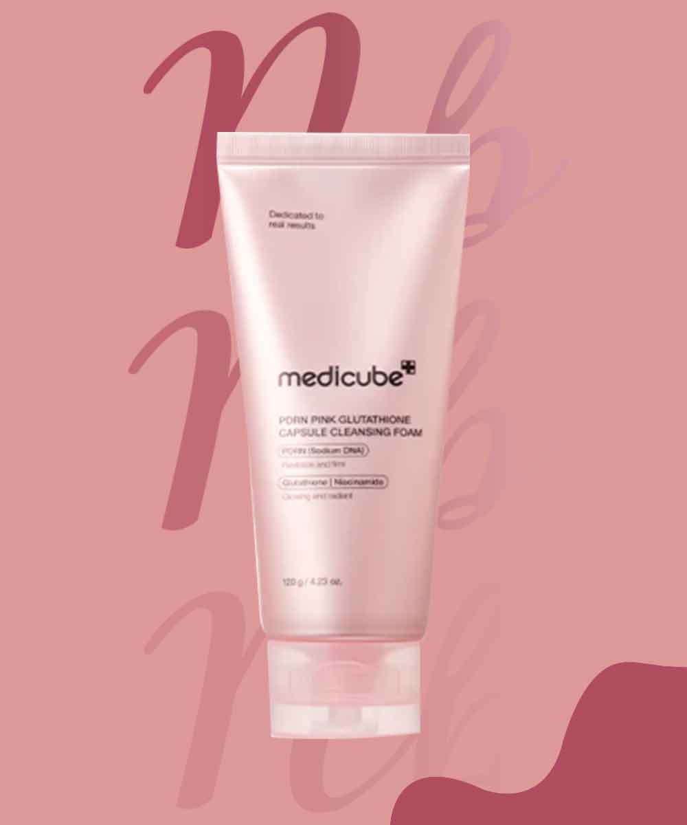 MEDICUBE PDRN PINK GLUTATHIONE CAPSULE CLEANSING FOAM 120G