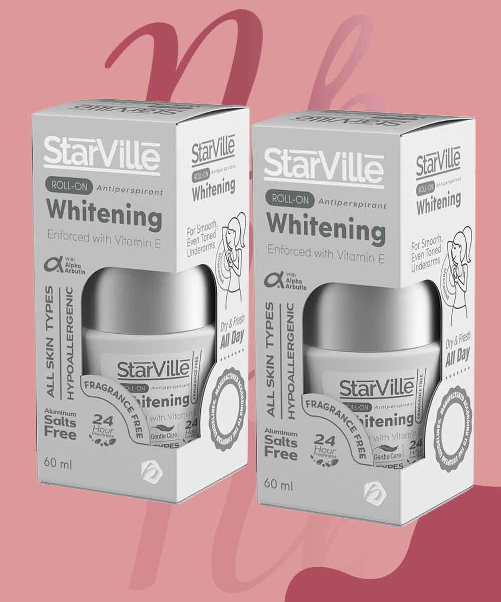 STARVILLE ROLLON WHITENING FRAGRANCE FREE 60ML 1+1