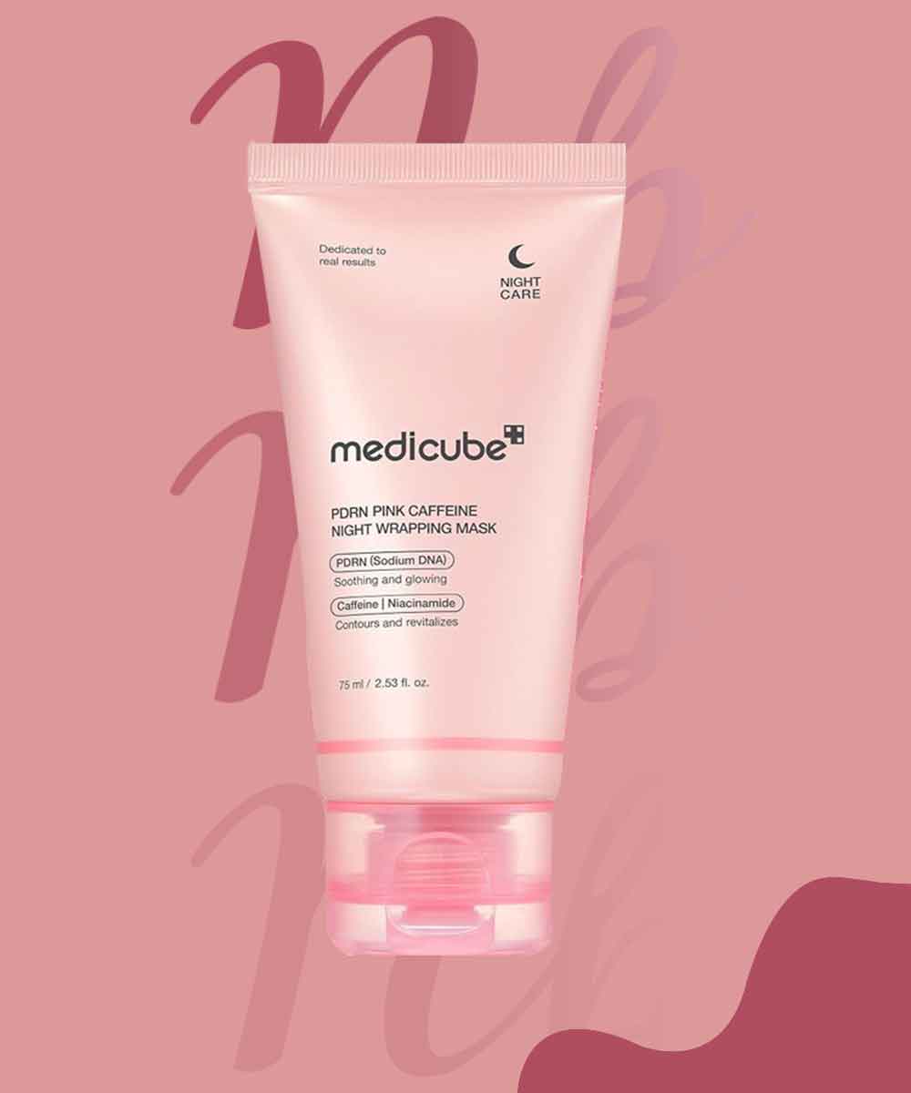 MEDICUBE PDRN PINK CAFFEINE NIGHT WRAPPING MASK 75ML