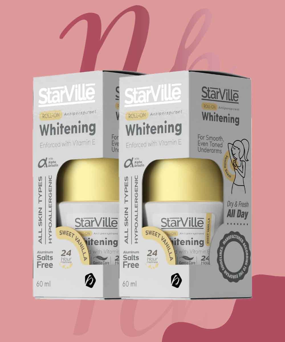 STARVILLE ROLL-ON WHITENING SWEET VANILLA 60 ML1+1